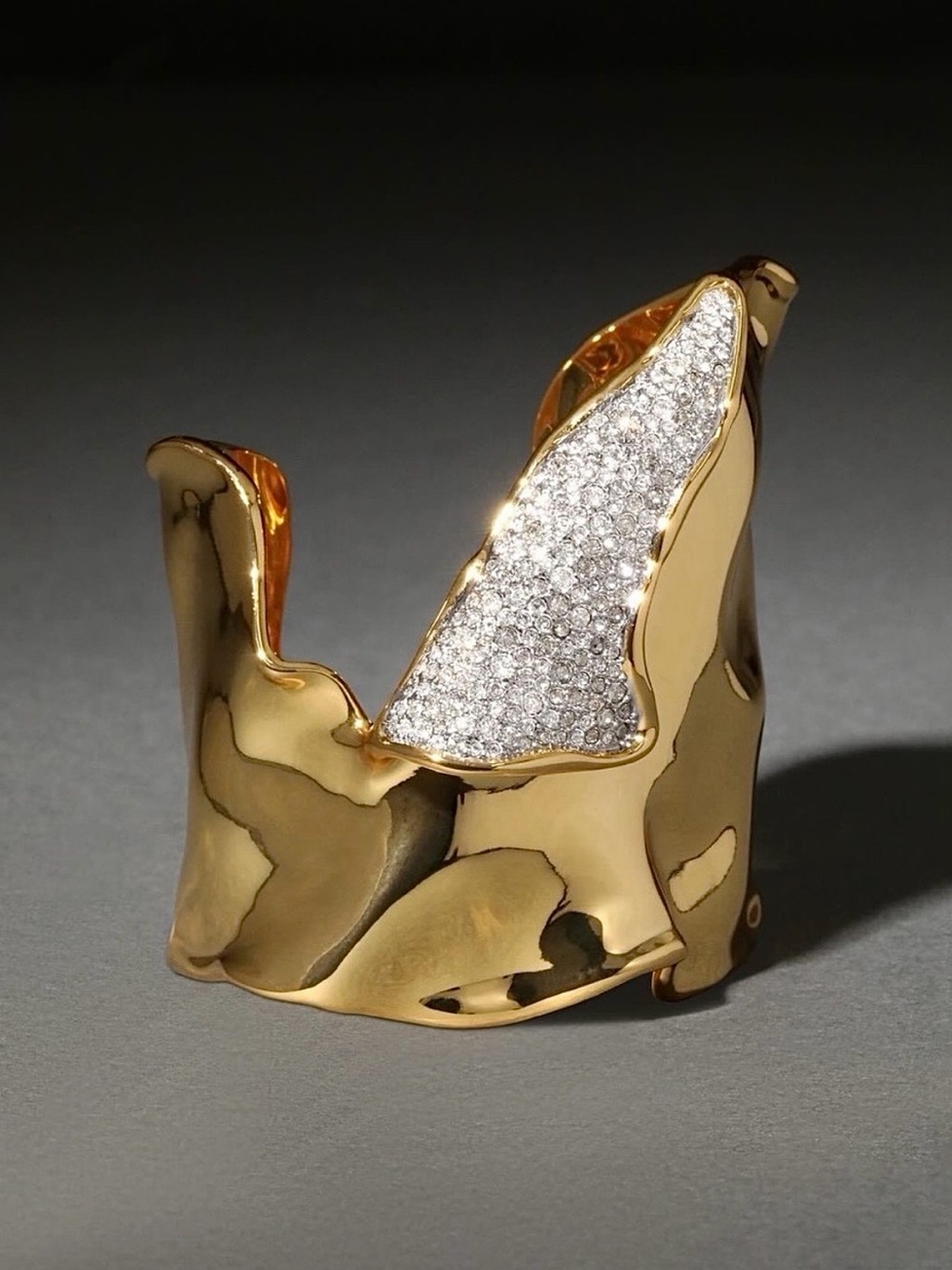 ALEXIS BITTAR Solanales Crystal Folded Cuff Bracelet
